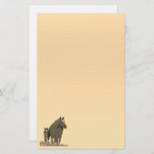 Papier für Mare- und Fohlenpferde (Vorne/Hinten)