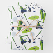 Papier für Navy und Green Golf Wrapping (Beispiel)