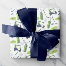 Papier für Navy und Green Golf Wrapping