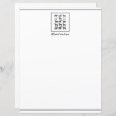 Papier für Pferde schwarz und weiß (Vorne/Hinten)