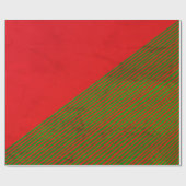 Papier für Rot- und Grünstreifen Geschenkpapier (Flach)