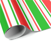 Papier für rote, weiße und grüne Muster Geschenkpapier (Rolleneckpunkt)