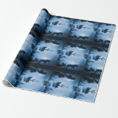 Papier für Schlitten und Pferde Geschenkpapier (Ungerollt)