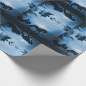 Papier für Schlitten und Pferde Geschenkpapier (Ecke)