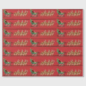 Papier für Schlitten und Rentiere des Weihnachtsma Geschenkpapier (Flach)