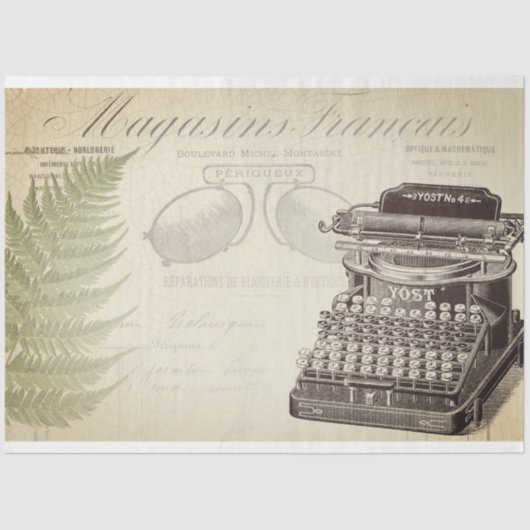 Papier für Schreibmaschinen-Möbel (Vorderseite)