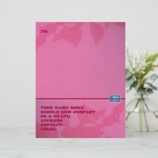 Papier für Schreibtische (Kaugummi) RFPMD©️ 2024 (Stehend Vorderseite)