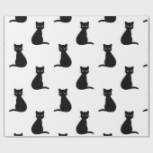Papier für schwarze Katzen Geschenkpapier (Flach)