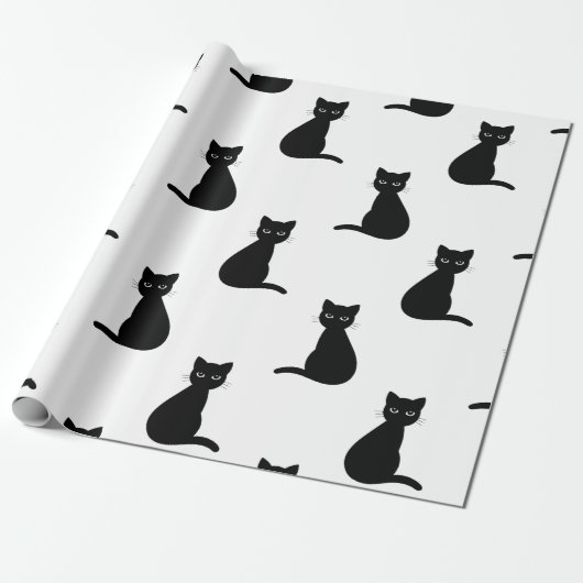 Papier für schwarze Katzen Geschenkpapier (Ungerollt)