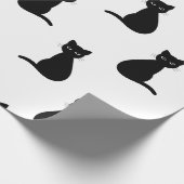 Papier für schwarze Katzen Geschenkpapier (Ecke)