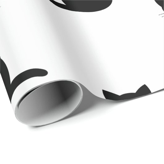 Papier für schwarze Katzen Geschenkpapier (Rolleneckpunkt)