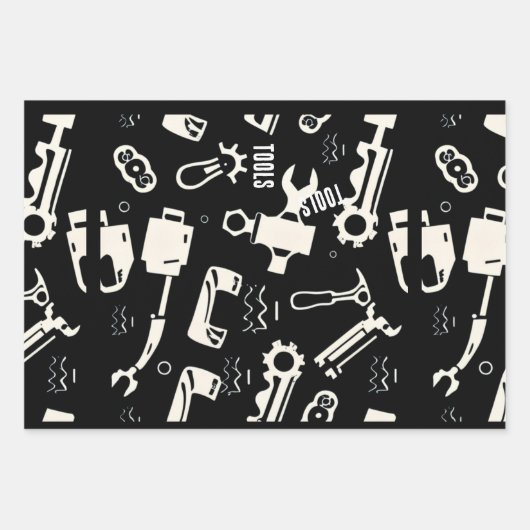 Papier für schwere Einwickelarbeit in Schwarzweiß (Vorderseite 3)