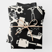 Papier für schwere Einwickelarbeit in Schwarzweiß (Beispiel)