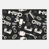 Papier für schwere Einwickelarbeit in Schwarzweiß (Vorderseite)