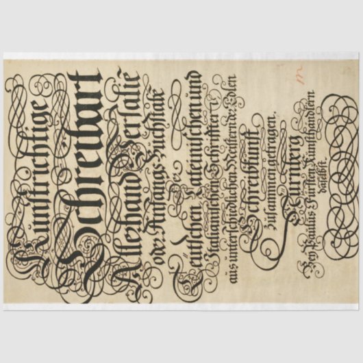 Papier für Skriptmöbel (Vorderseite)