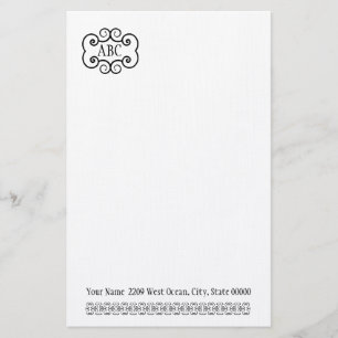 Papier für Stationierungsbeläge/Farbmonogramm