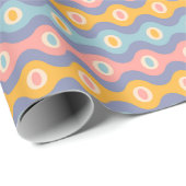 Papier für Weihnachten im Retro-Stil. Geschenkpapier (Rolleneckpunkt)