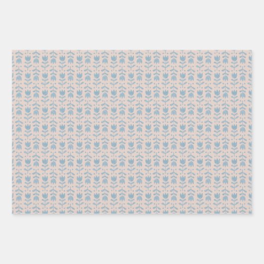 Papier für Weihnachten mit Blumenmuster. (Vorderseite 3)