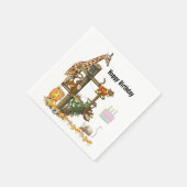 Papier für Wildtiere Napkins Serviette (Ecke)