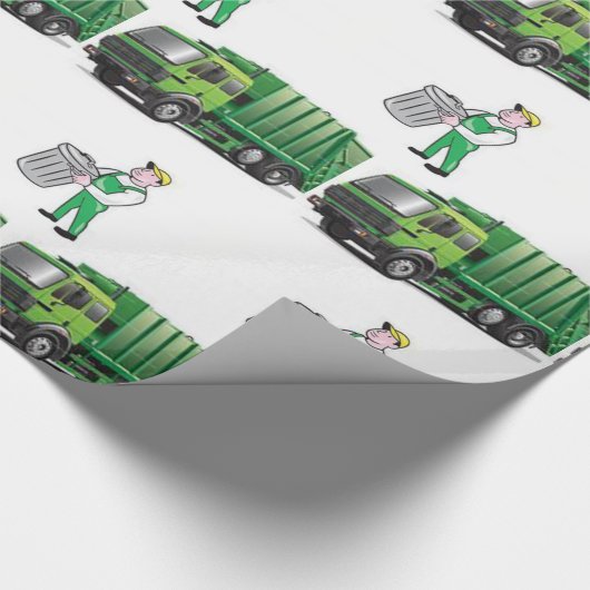 Papier Garbage Man Geschenkpapier (Ecke)
