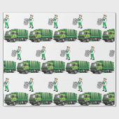 Papier Garbage Man Geschenkpapier (Flach)