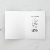 Papier geklappt in halber sonniger Sarcastic Gebur Karte (Innenseite)