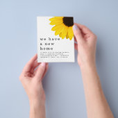 PAPIER| Gelbe Sonnenblume - Neue Zuhause-Details Flyer (Gruppe)