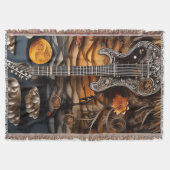 Papier-Geode-Gitarre-Umhang Decke (Vorderseite)