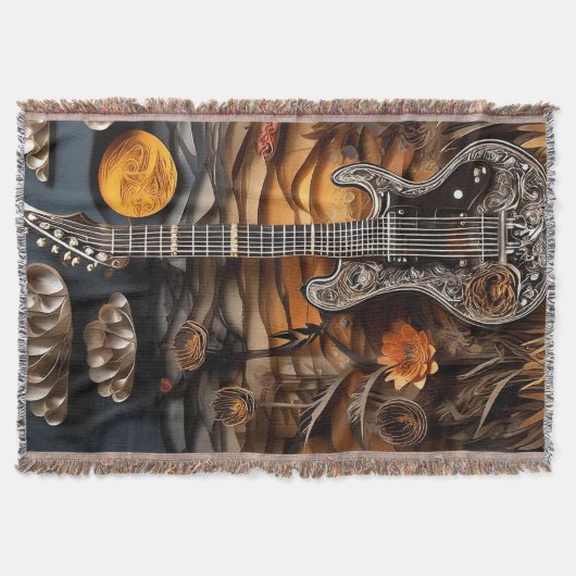 Papier-Geode-Gitarre-Umhang Decke (Vorderseite)