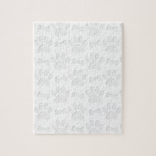 Papier geschnitten Hundetaten und Knochen Muster Puzzle