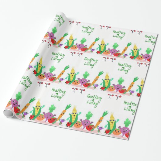 Papier Gesundheitsnahrung Geschenkpapier (Ungerollt)
