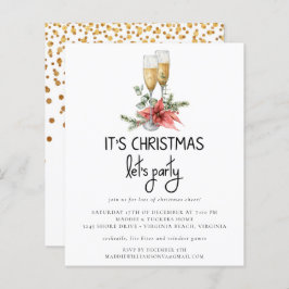 Papier | Gold Confetti Champagner Party einladen