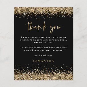 PAPIER  Gold Glitzer Fünfziges Schwarzes Foto Viel