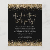 PAPIER | Gold Glitzer Weihnachten Lasse Party Blac