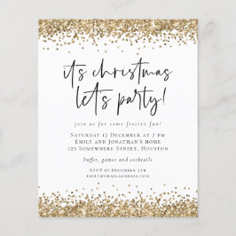 PAPIER | Gold Glitzer Weihnachten Lasse Party Einl