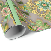 Papier, grün gestrichen geschenkpapier (Rolleneckpunkt)