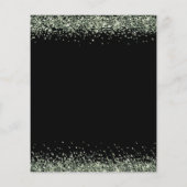 PAPIER | Grüner Glitzer Weihnachts-Party Schwarz l (Hinten)