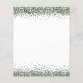 PAPIER | Grüner Glitzer Weihnachtsweiße Party Einl (Hinten)