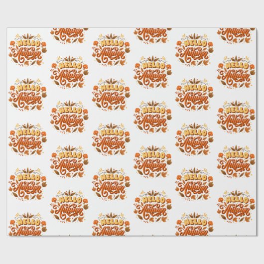 Papier-Hallo-Papier für Herbstausbrüche Geschenkpapier (Flach)