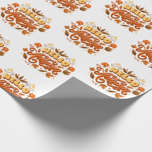 Papier-Hallo-Papier für Herbstausbrüche Geschenkpapier (Ecke)