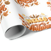 Papier-Hallo-Papier für Herbstausbrüche Geschenkpapier (Rolleneckpunkt)