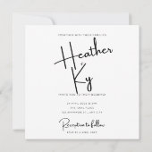 Papier Herz der Schönheit Save the Date oder UAWG Einladung (Rückseite)