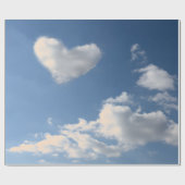 PAPIER HERZGESCHALTET IN BLUE SKY GESCHENKPAPIER (Flach)