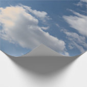 PAPIER HERZGESCHALTET IN BLUE SKY GESCHENKPAPIER (Ecke)