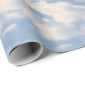 PAPIER HERZGESCHALTET IN BLUE SKY GESCHENKPAPIER (Rolleneckpunkt)