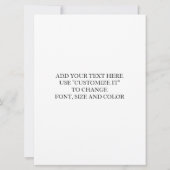 Papier-Hintergrundmonogramm Einladung (Rückseite)