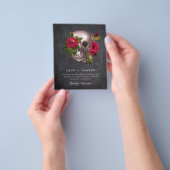 PAPIER Hochzeit Vielen Dank Hinweis | Gothic Skull (Gruppe)