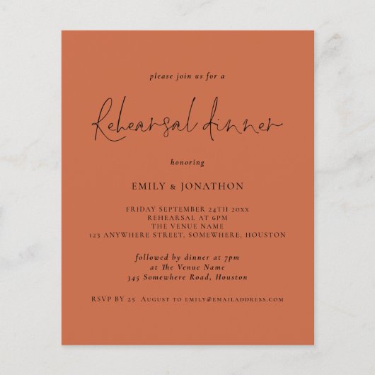 PAPIER | Hochzeitsdinner Probe (Vorne)