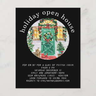 PAPIER Holiday Open House Party Black Flyer