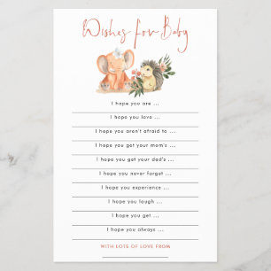 PAPIER Igel Elephant wünscht Kinderdusche